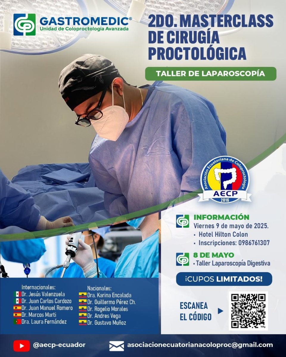 AECP realizó el 2do. Masterclass de Cirugía Proctológica – Taller de Laparoscopía